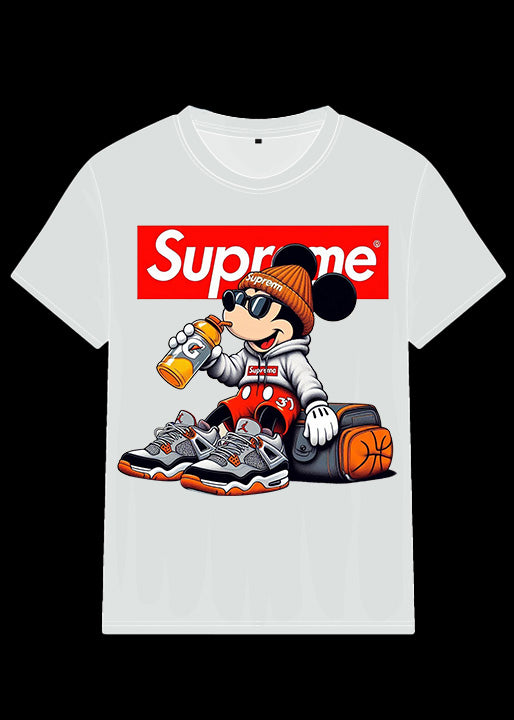 Urban Chill Drip Tee With Fresh Kicks Energy and Feel-Good Street Style