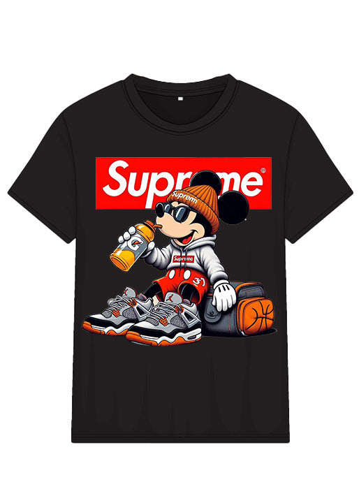 Urban Chill Drip Tee With Fresh Kicks Energy and Feel-Good Street Style